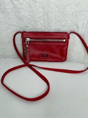 leather Fossil Dawson mini crossbody